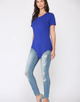 Kendall Modal Knit V Neck Top