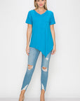 Kendall Modal Knit V Neck Top