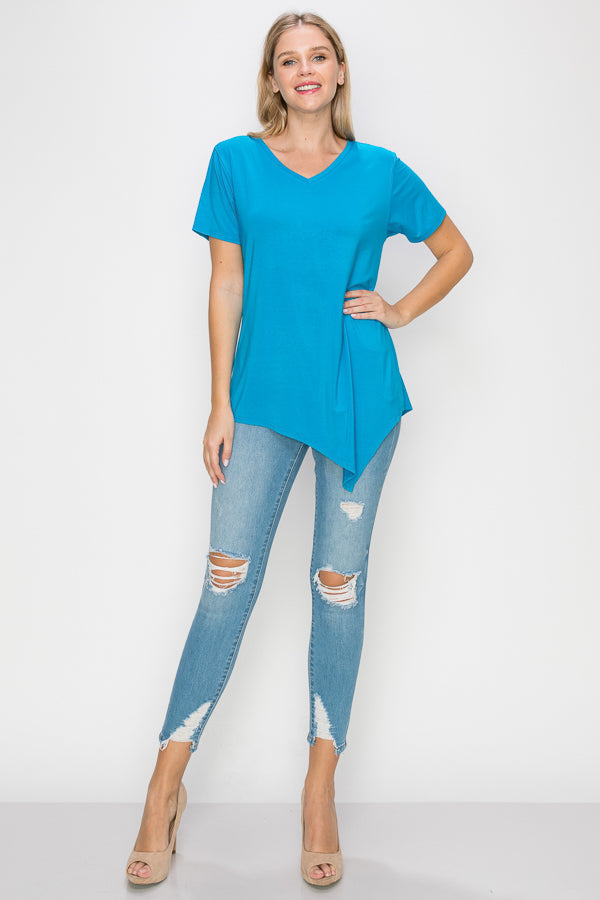 Kendall Modal Knit V Neck Top