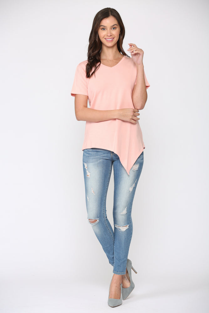 Kendall Modal Knit V Neck Top