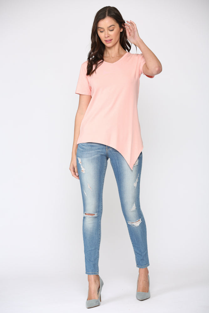 Kendall Modal Knit V Neck Top