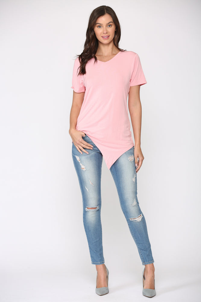 Kendall Modal Knit V Neck Top