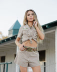 Gingham Rodeo Shorts