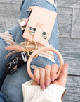 Key Ring ID Wallet Zip Bracelet