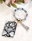 Key Ring ID Wallet Zip Bracelet