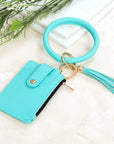 Key Ring ID Wallet Zip Bracelet