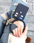 Key Ring ID Wallet Zip Bracelet