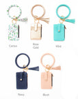 Key Ring ID Wallet Zip Bracelet
