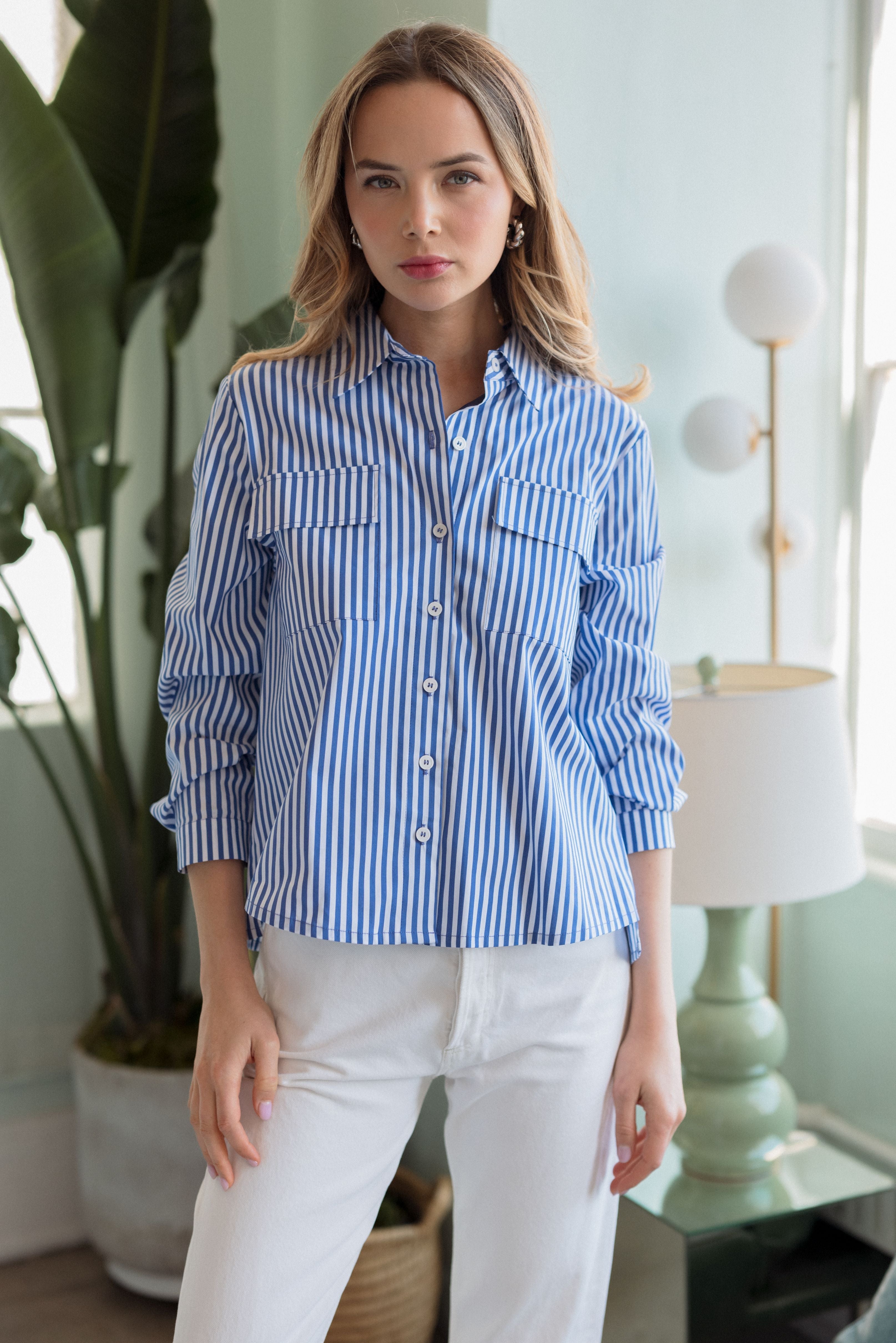 JOH | Jenn Shirt with Pleating Details