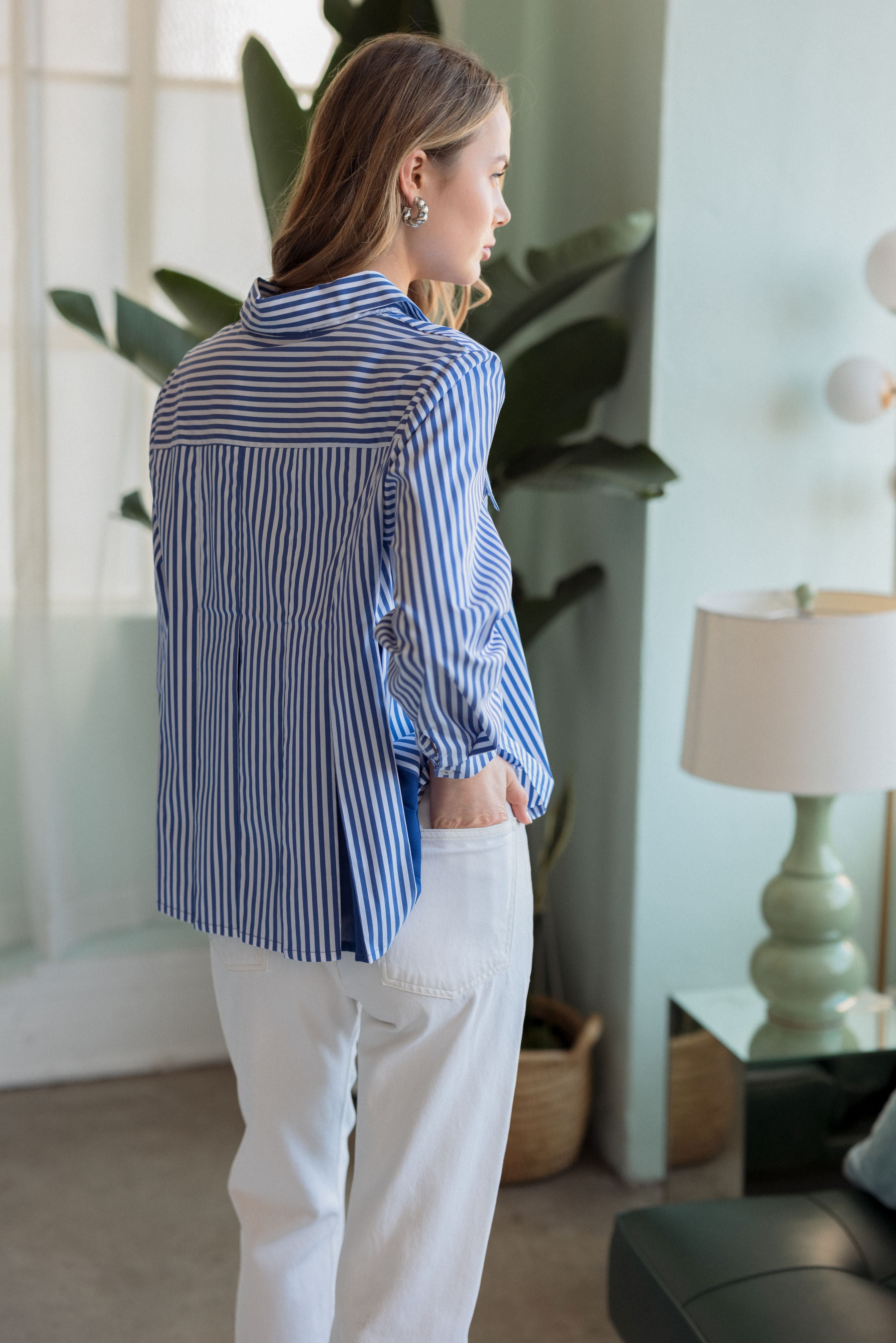 JOH | Jenn Shirt with Pleating Details