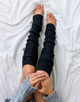 Long Cable-Knit Leg Warmer