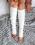 Long Cable-Knit Leg Warmer
