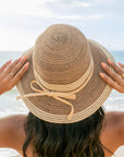Multi-Stripe Bow Accent Sunhat