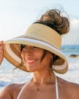 Color Block Roll Up Visors