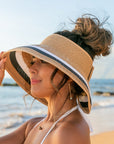Color Block Roll Up Visors