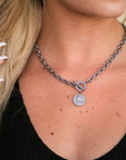 Coin Accent Chain Necklace
