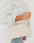 Lacy Woven Frame Crossbody Bag