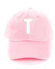 Light Pink Baseball Hat with Initial