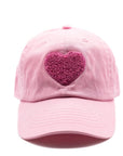 Light Pink Terry Heart Hat