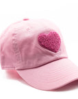 Light Pink Terry Heart Hat