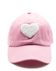 Light Pink Terry Heart Hat