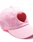 Light Pink Terry Heart Hat