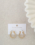 Lizzie Pave Hoops - WATERPROOF