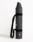 Vegan Suede Yoga Mat - Black Starry