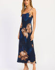 Emory Park Isadora Floral Mesh Maxi Dress — Blue Floral
