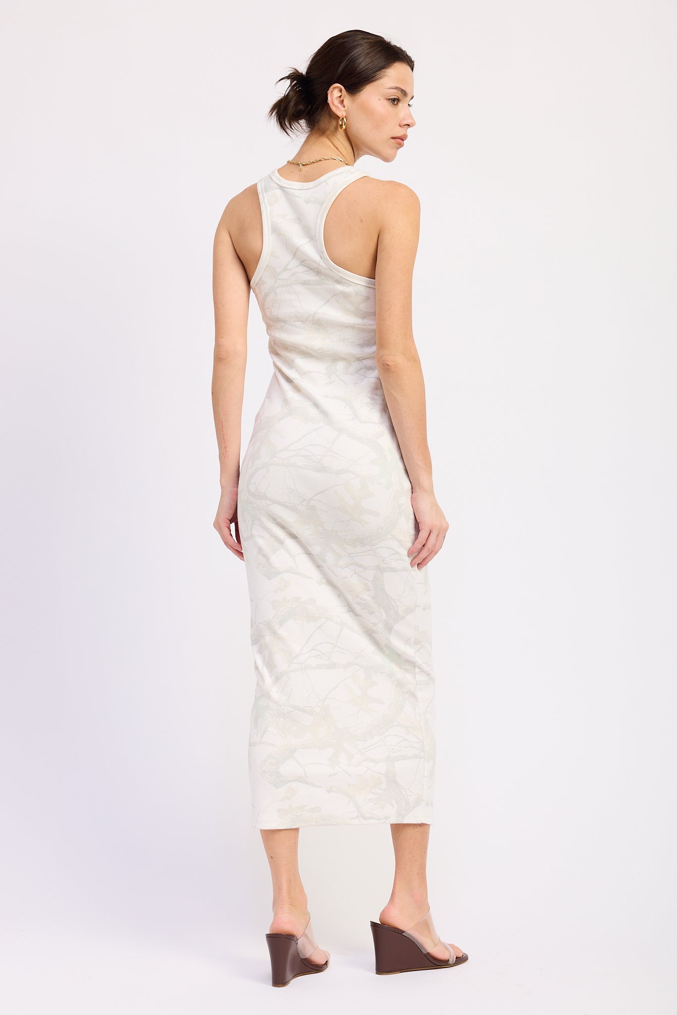 Emory Park | Eira Ribbed Midi Dress – Cream