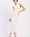 Emory Park | Eira Ribbed Midi Dress – Cream