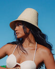 MARGO Palm Straw Hat in Beige - My Pampered Life Seattle