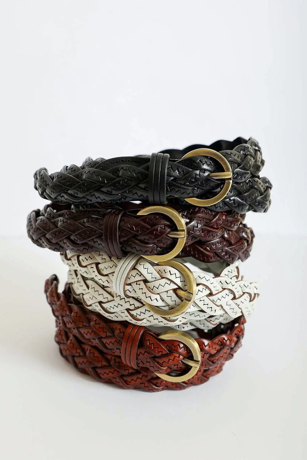 Classic Braided Leather Belt – Timeless Style for Every Outfit