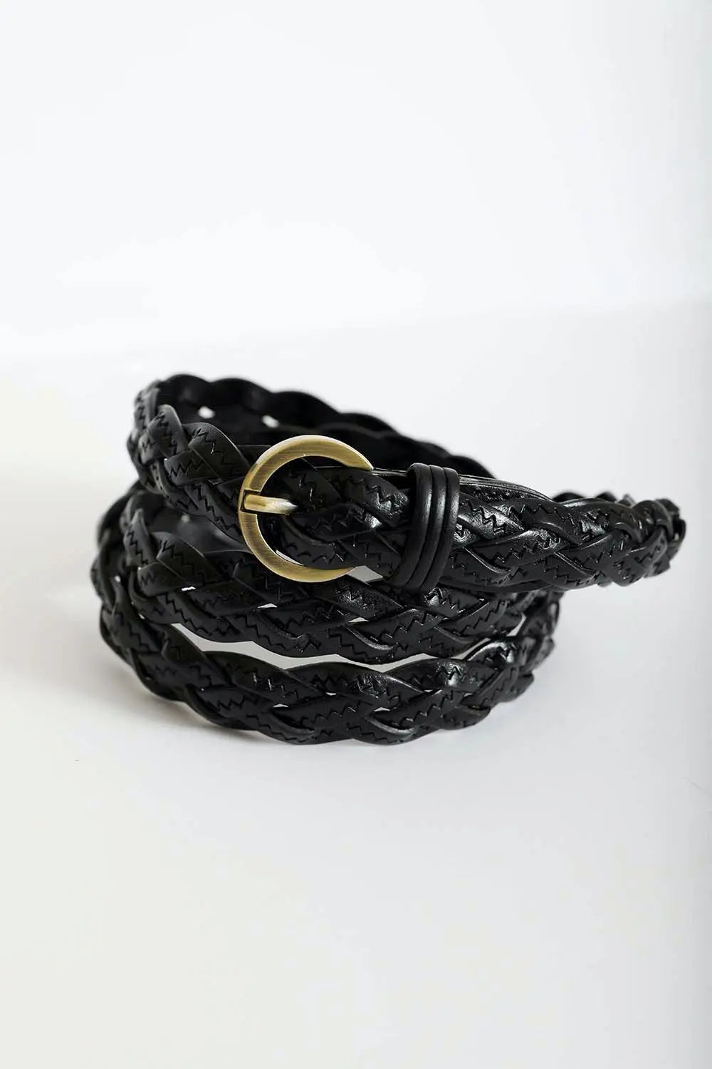 Classic Braided Leather Belt – Timeless Style for Every Outfit