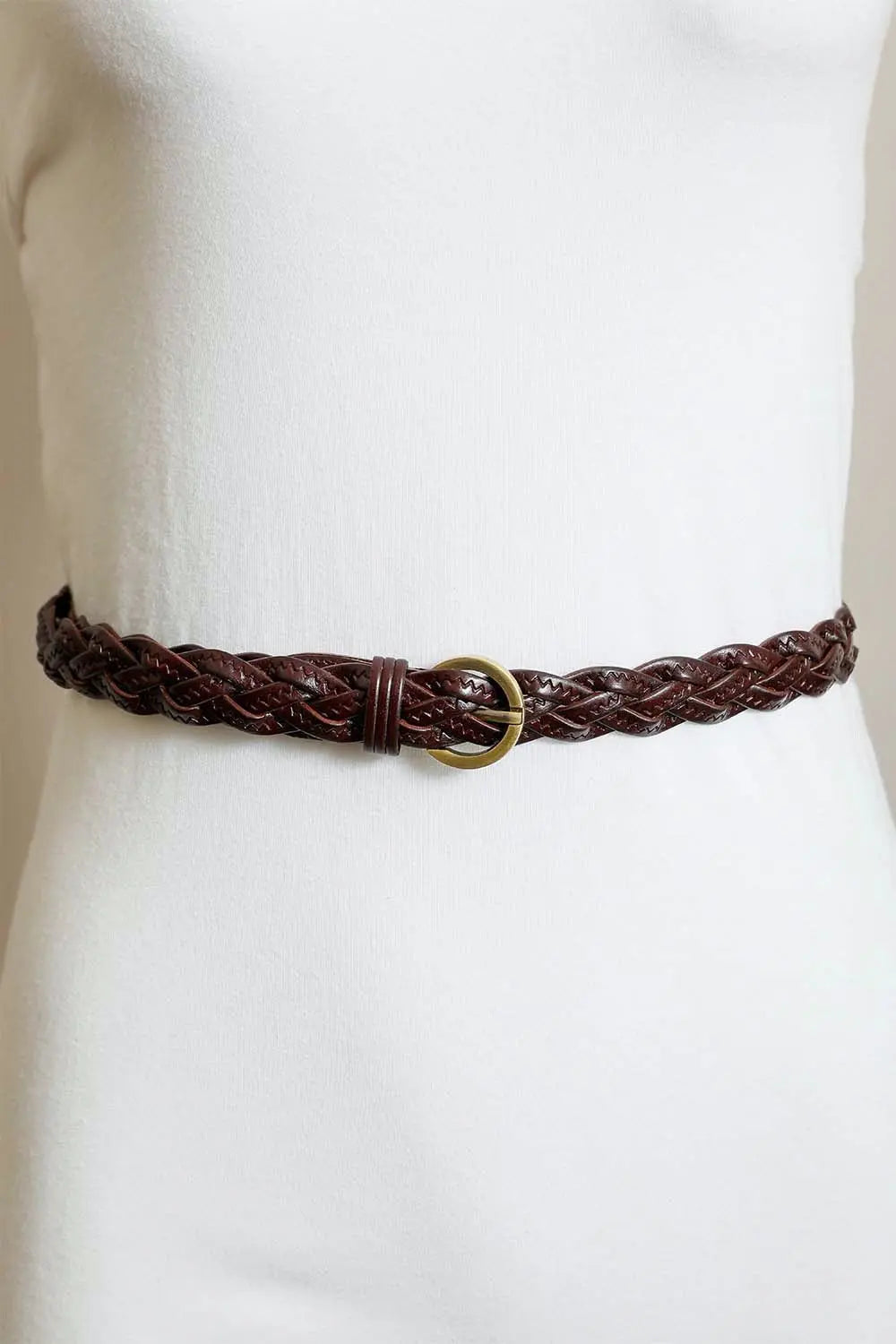 Classic Braided Leather Belt – Timeless Style for Every Outfit