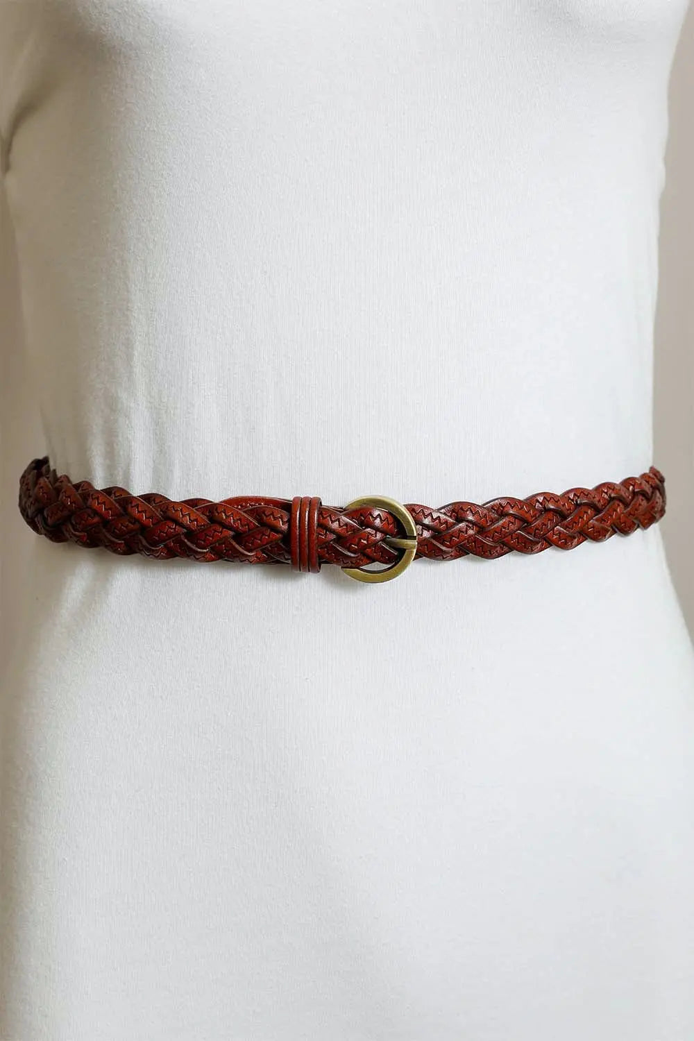 Classic Braided Leather Belt – Timeless Style for Every Outfit