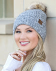 C.C® Cozy Marled Pom Beanie