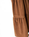 Shay Overall Dress in Brown