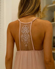 Tattoo Lace Back Layering Slip Dress