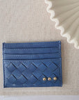 Mariah Woven Small Card Holder Wallet