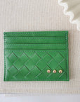 Mariah Woven Small Card Holder Wallet