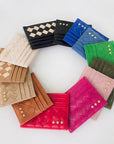 Mariah Woven Small Card Holder Wallet