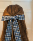 My Dear Preppy Plaid Bow Hair Clip