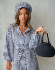 NAGA Macrame Bucket Bag In Black