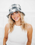 Black and White Plaid Bucket Hat