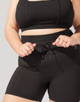 POPFLEX Full Size Cargo Booty Short - Black