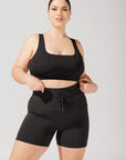 POPFLEX Full Size Cargo Booty Short - Black