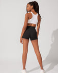 POPFLEX Full Size Cargo Booty Short - Black