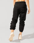 POPFLEX Full Size Cloud Rollover Sweatpant - Black