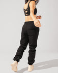 POPFLEX Full Size Cloud Rollover Sweatpant - Black